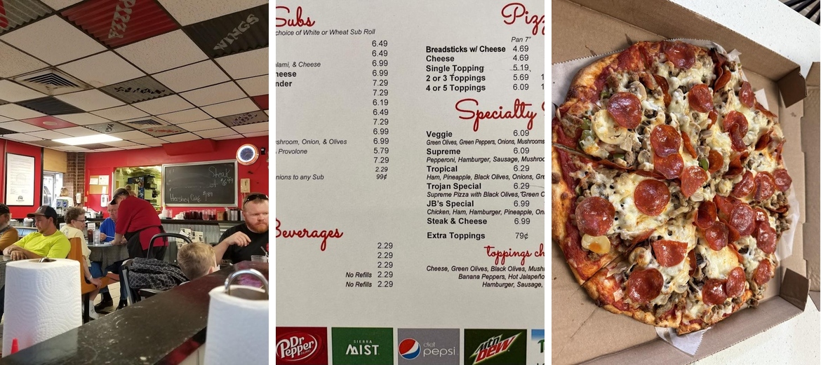 J B's Pizza & Subs Menu