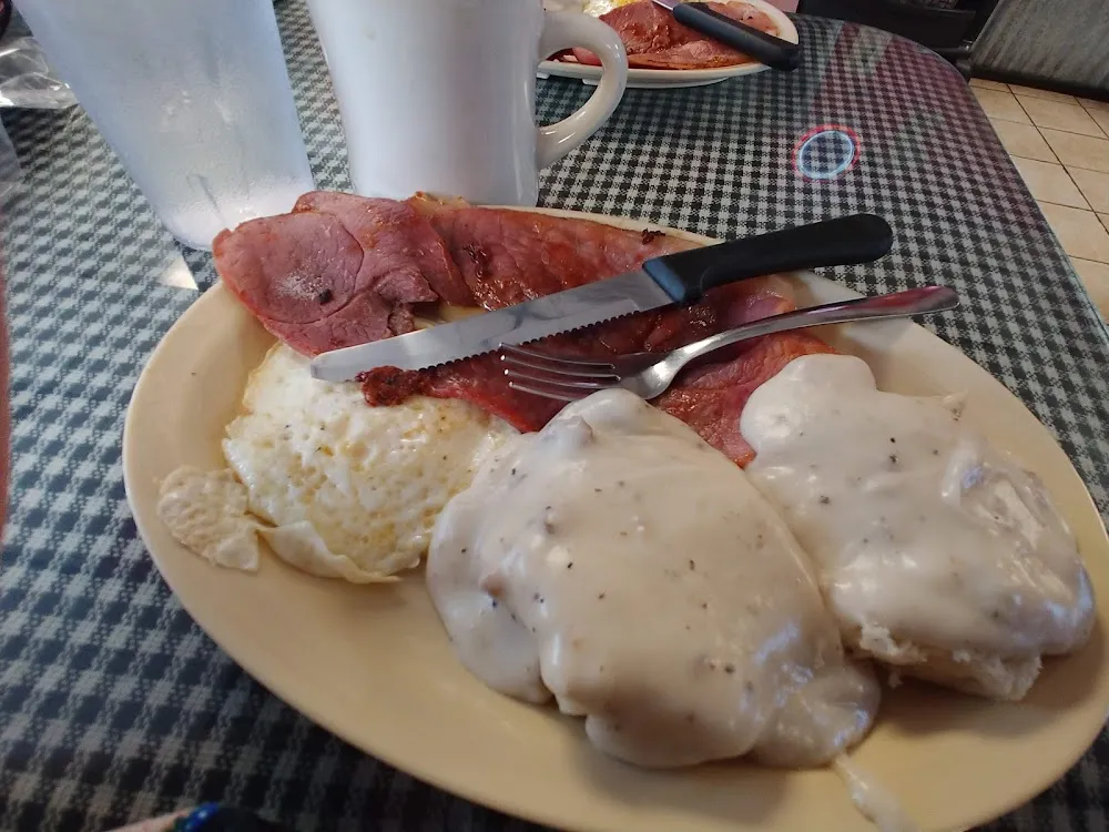 Ham and Biscuits and Gravy