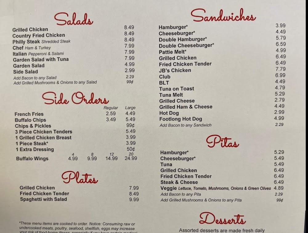 J B's Pizza & Subs Menu image 2
