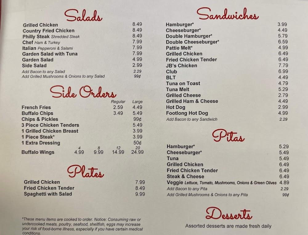 J B's Pizza & Subs Menu image 3