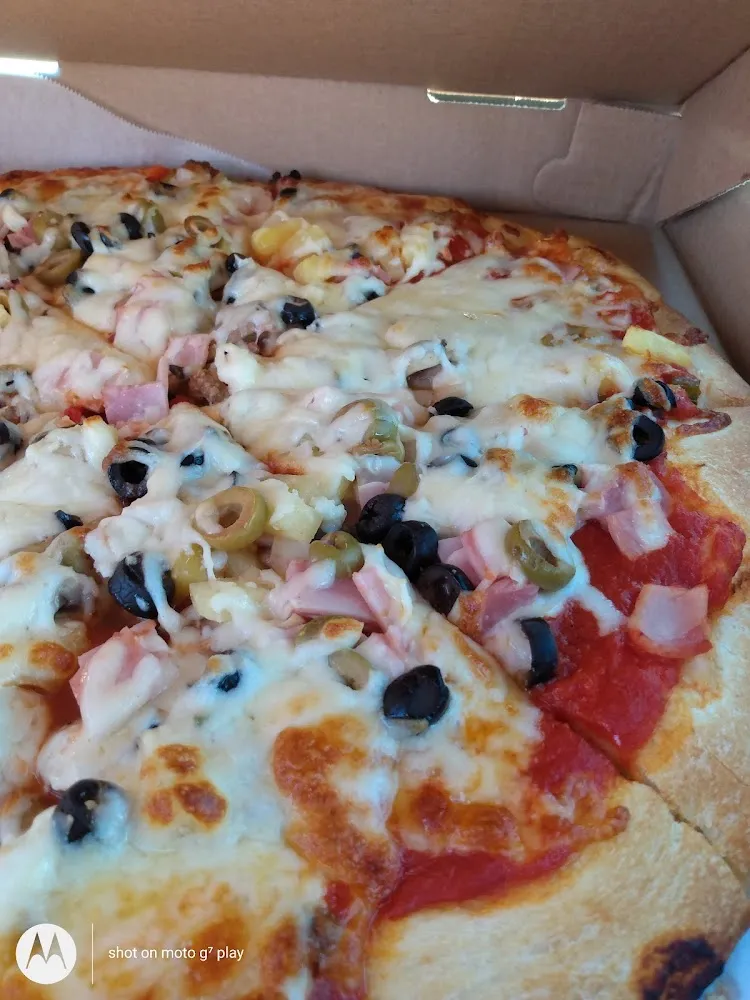 Trojan Pizza Ham Instead of Pepperoni Pineapple Instead of Green Olives